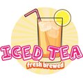 Signmission Safety Sign, 9 in Height, Vinyl, 6 in Length, Iced Tea, D-DC-48-Iced Tea D-DC-48-Iced Tea